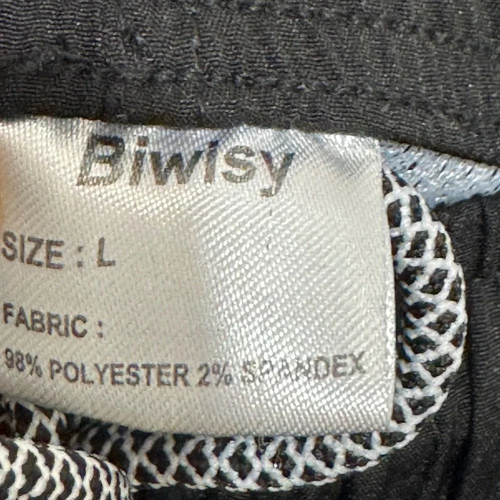 Mens Black Swim‎ Trunks Large Board Shorts Drawstring Mesh Liner Pockets